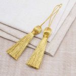 Кисти шторные 70.0 мм, метанит, золото, 5 шт