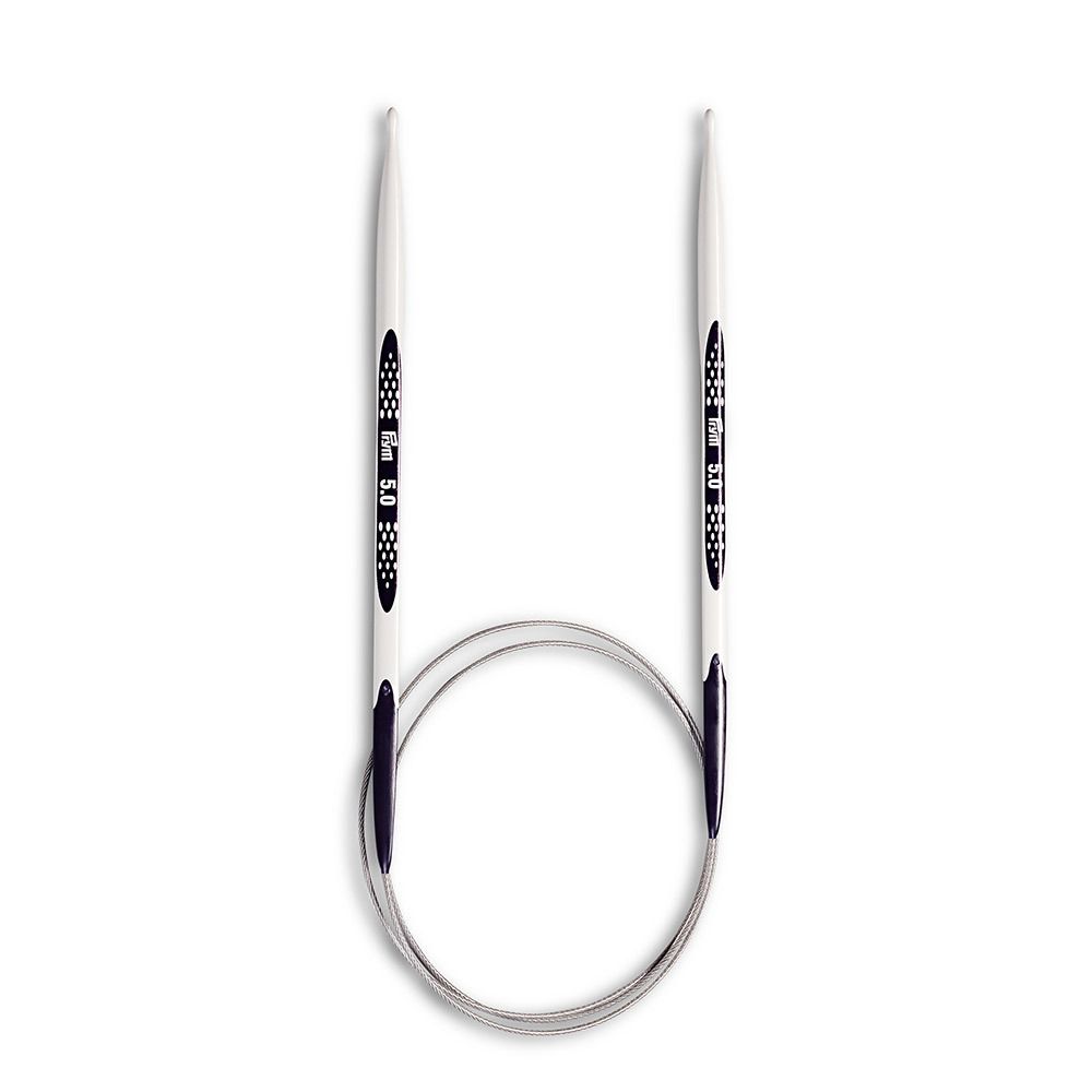 Спицы круговые ⌀5.0 мм, 80 см, 1 шт, Prym Ergonomics 215806