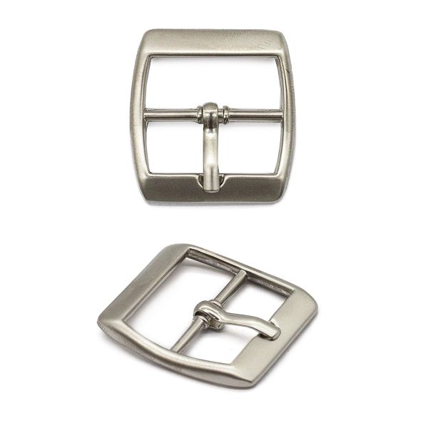 Пряжка ременная металл 24 мм. сер, 10 шт, BIG