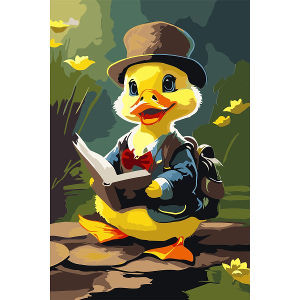 Картина по номерам Cristyle SP015, Утенок-путешественник, 20х30 см