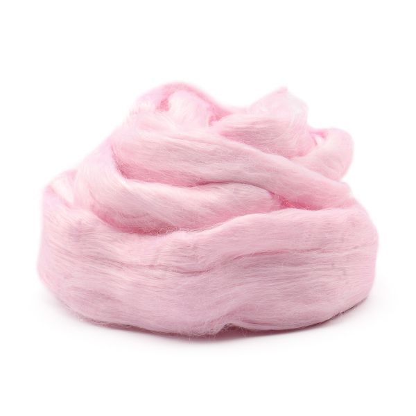 Шерсть для валяния вискоза 100%, 50 гр., цв.1448 мультиколор св.бегония, 1 шт