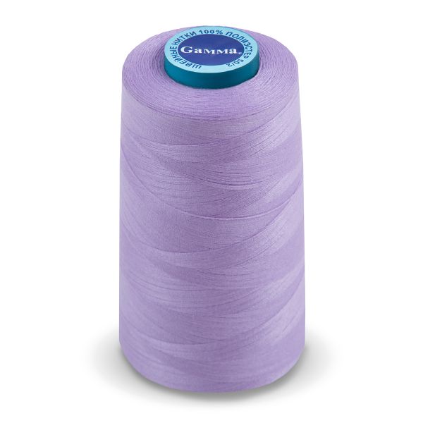 Нитки универсальные Gamma 50/2, 4570 м (5000 ярд) / 1 кат., 195 сиреневый
