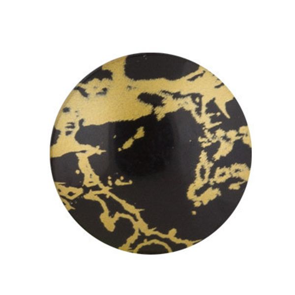 Подхваты шторные магнитные с рисунком ⌀35 мм, 2 шт, 31Ж4 черный/золото, Gamma