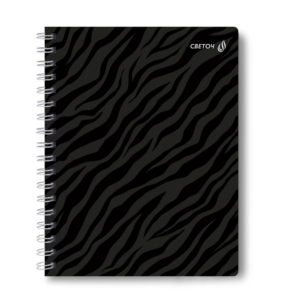 Тетрадь ученическая общая, выборочный УФ лак, A5 48 л. на гребне 65 г/м², белизна 100 %, 8 шт, клетка, 01176 Просто гений, Светоч Т106