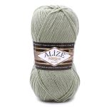 Пряжа Alize (Ализе) Superlana klasik / уп.5 мот. по 100 г, 280м, 138 зеленый миндаль A
