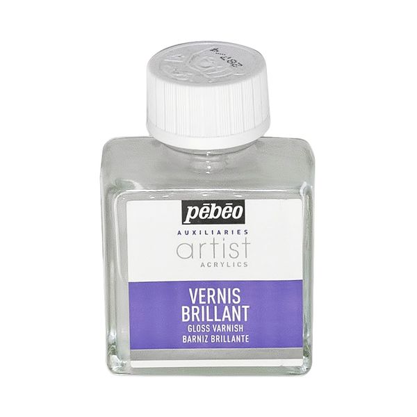 Лак водно-акриловый 75 мл, 520100 глянцевый, Pebeo