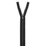 Молния трактор Arta Т6 (6 мм) 1 зам., н/раз., 18 см, (2075) NOIR 077 черный/997 старое серебро, 10 шт