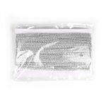 Тесьма отделочная 10 мм, 900 цв.серебро уп.13.71м