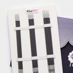 Набор чулочных спиц для вязания Knit Pro Karbonz 20см 6 видов спиц карбон, 41634