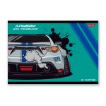 Альбом для рисования 100 г/м², A4 29х20.5 см, 12 л. на скобе, 10 шт, 000688 Гонки, Светоч 12АЛСК4_1_3_9