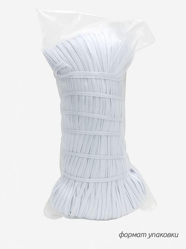 Резинка бельевая (стандартная) 8.0 мм / 100 метров, 3.9 г, вязаная, черный