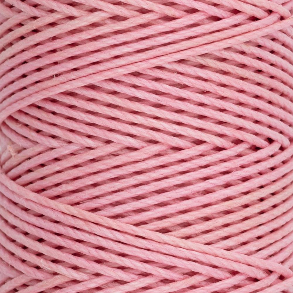 Нитки для кожи вощёные кручёные (Рами) 0.55 мм, 25 м, 014 т. розовый, LC-004, Промысел