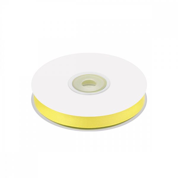 Лента репсовая (в рубчик) 10.0 мм цв. 640 желтый уп.22.86м (±1м)