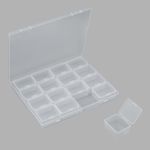Контейнер для хранения мелочей 21х17.4х2.6 см, 16 штук в боксе