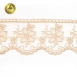 Кружево на сетке 75 мм, 40480, цв.N6115 бежевый уп.13.7м, Kruzhevo