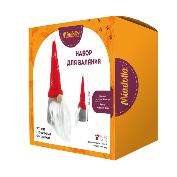 Набор для валяния Miadolla WT-0217, Гномик Олаф, 20 см