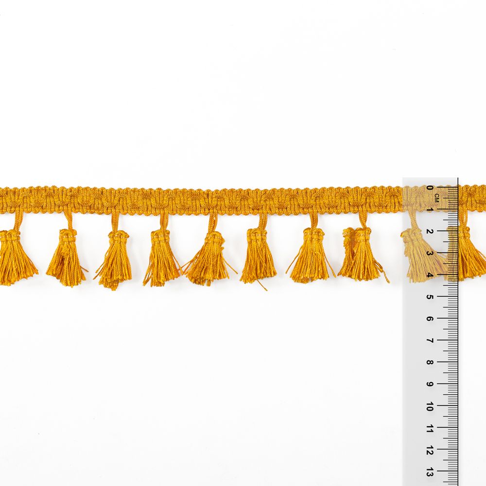 Бахрома отделочная 45.0 мм / 10 метров, с кистями, 188 св.охра, Gamma 444