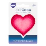 Термоаппликация № 07, 1 шт, 02-704 Сердце 5.9х5.5 см, Gamma, ETF