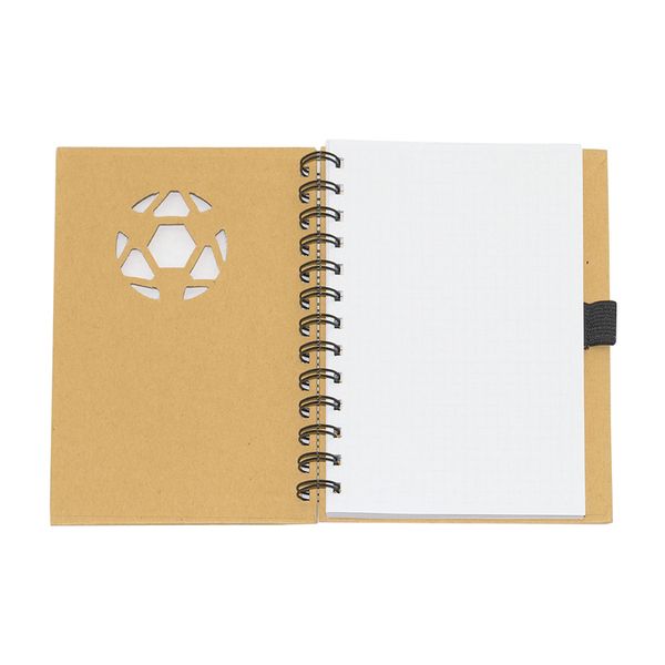 Тетрадь на спирали с вырубкой RPT-02 (130х180 мм) 70 л., 5 шт, клетка, Мяч футбольный, Fiteko, Fiteko RPT-02