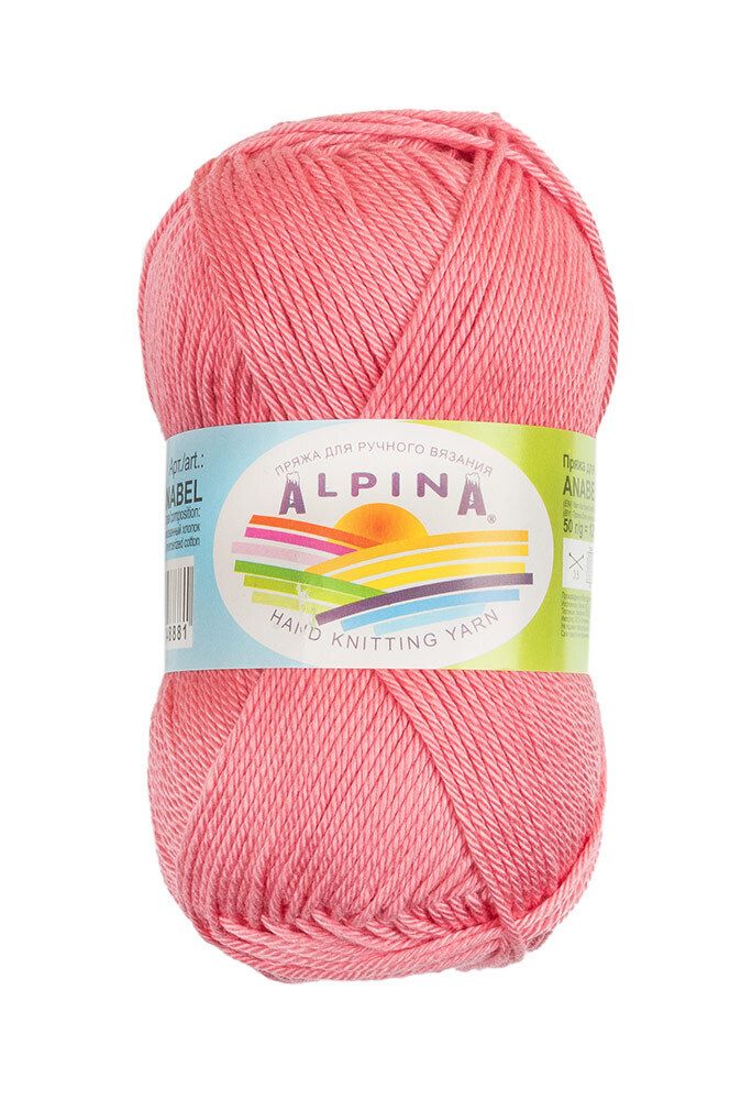 Пряжа Alpina Anabel / уп.10 мот. по 50г, 120м, 303 розовый