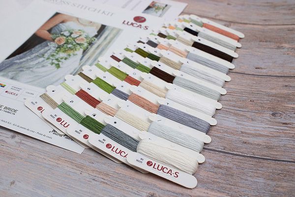 Набор для вышивания нитками Luca-S, Невеста 19х28 см