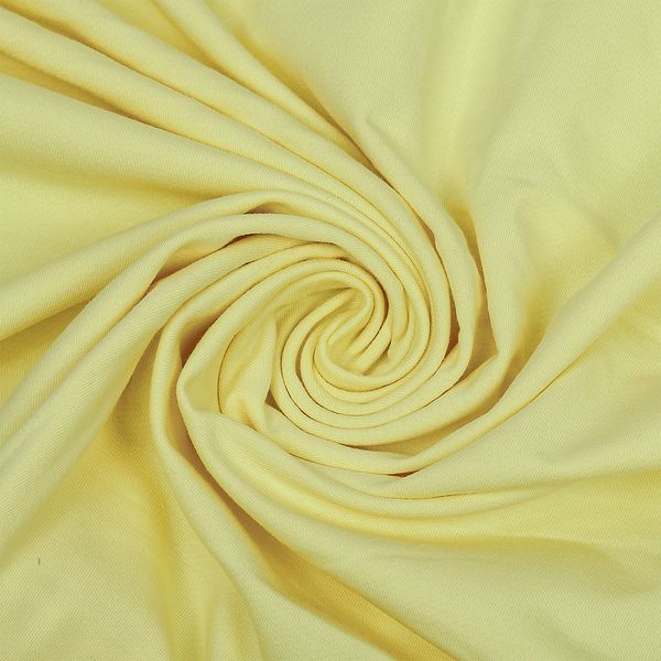 Футер 2-нитка петля поликоттон стрейч 220 г/м², 160 см / 3 метра, ФУТ2Х.TBY.ХЛ-ПЭ.S802.3, цв.S802 желтый