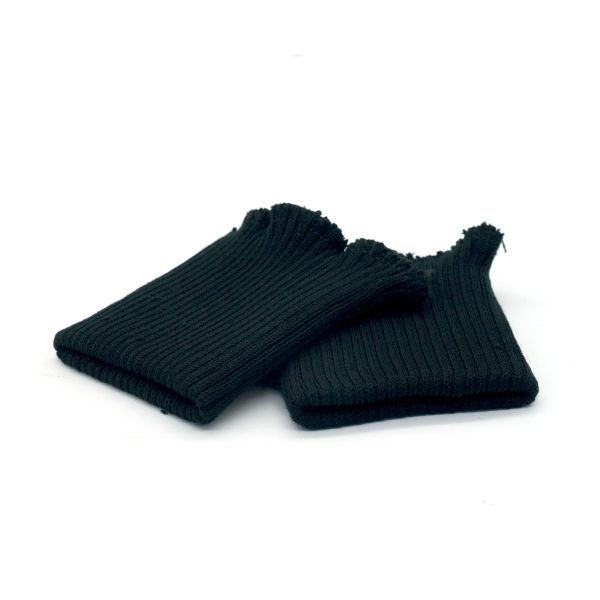 Манжеты трикотажные 8.5х10.0 см, 1 пара, средней плотности, 14 кл, 2х2, 004 черный