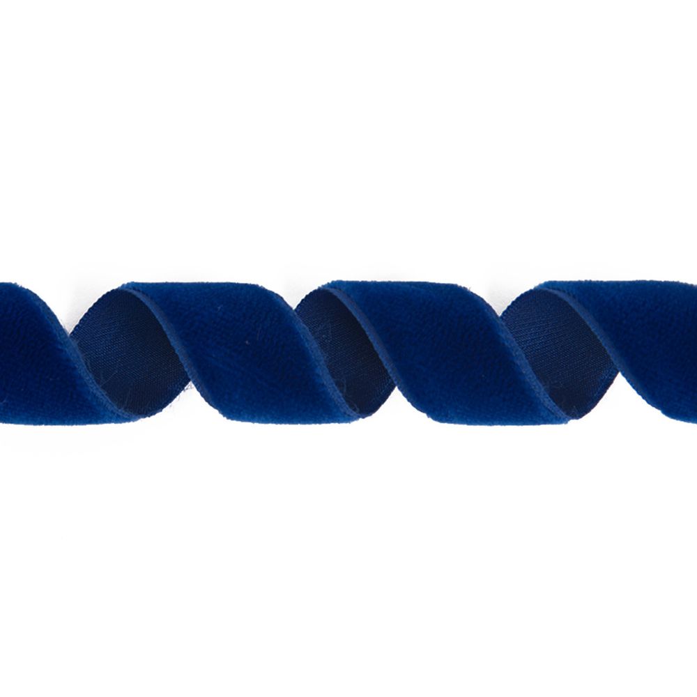 Лента бархатная (тесьма) 19-21.0 мм / 10±0.5 метров, василек, Blitz С3513Г17