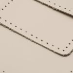 Набор заплаток пришив. из кожи, прямоуг-к 4х6,4см, 6х9,6см, 8х12,7см, с перфорацией, 3 шт (06 бежевый), 9403