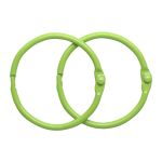 Кольца для альбомов разъемные металл 35 мм, 10 шт, салатовый, 5AS-105