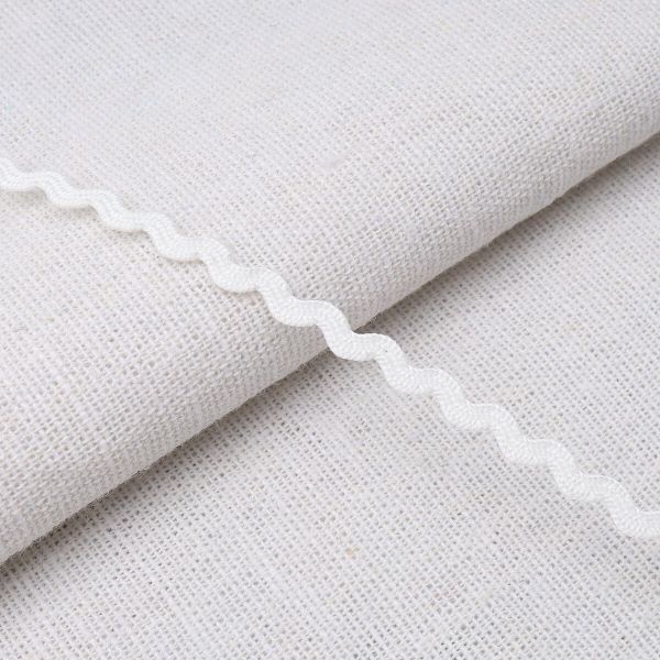 Тесьма вьюнчик, 3 мм, 30 метров (белый), 30 метров