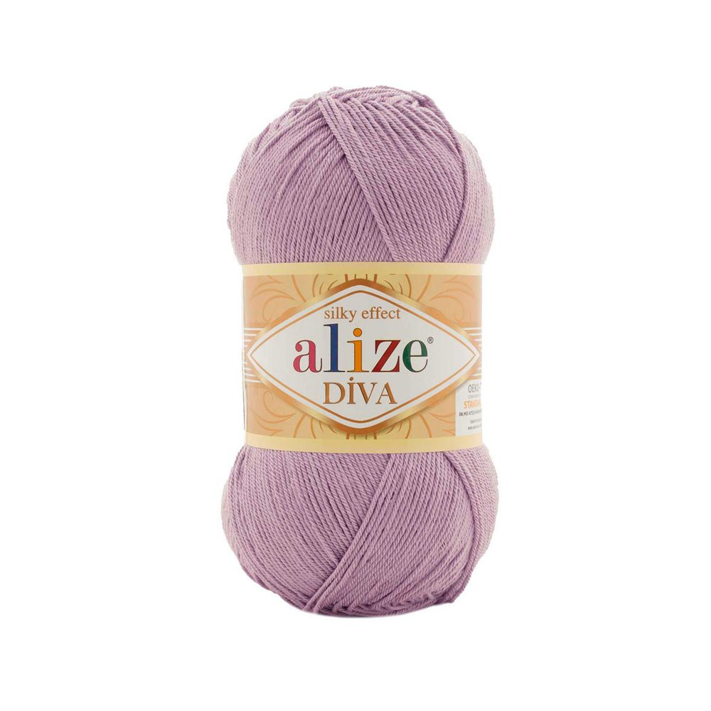 Пряжа Alize (Ализе) Diva / уп.5 мот. по 100 г, 350м, 505 пепельно-сиреневый A