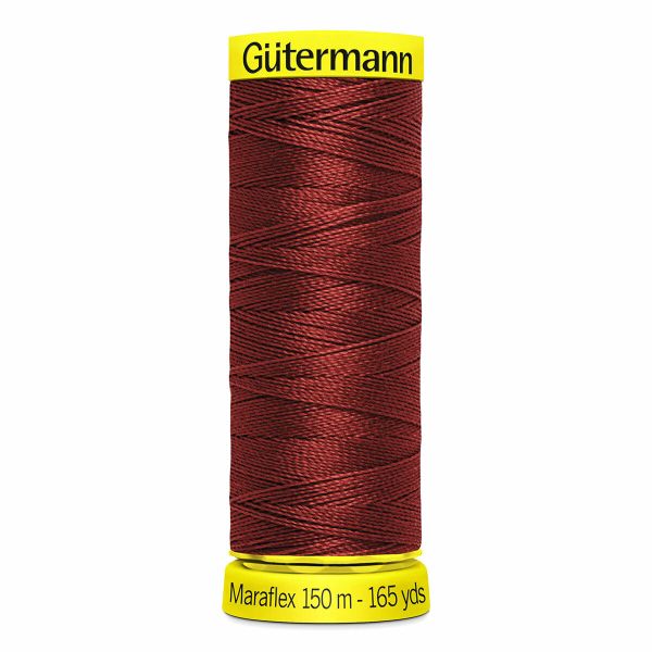 Нитки для трикотажа Gutermann Maraflex, 150м, 012 божоле, 5 катушек