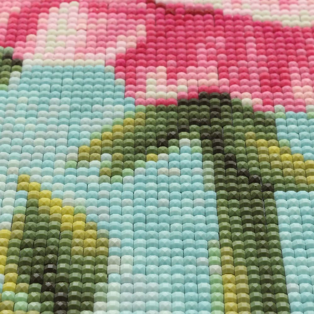 Алмазная (кристальная) мозаика Cristyle, Розовый пион, 30х40 см