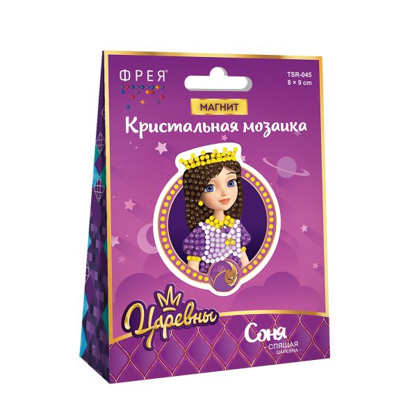Алмазная (кристальная) мозаика Фрея, магнит Соня, 8х9 см