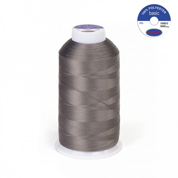 Нитки эластичные текстурированные Max 100D/2, 5000 м, 231 шиншила, 1 катушка