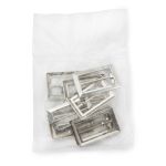 Пряжка ременная металл 30 мм, никель, 10 шт, S090055