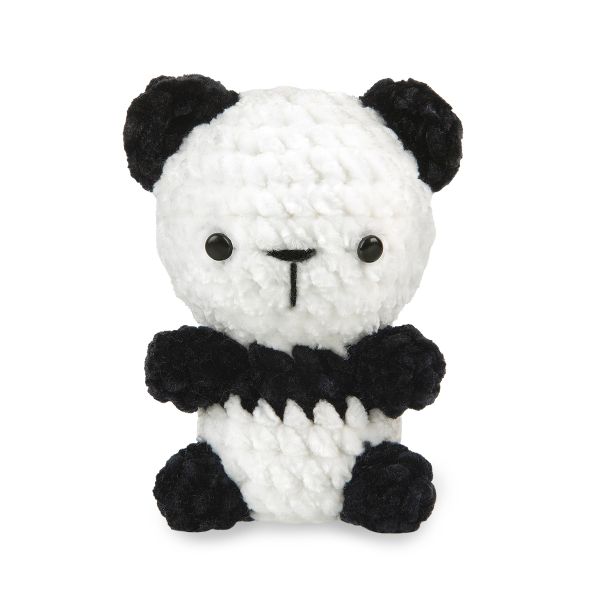 Набор для вязания игрушки Miadolla AMG-MN-0137, Панда (велюр), 10 см
