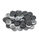 Пуговицы 4 прокола мужская костюмные 391387/4 32 (3903 серый мат.), 50 шт