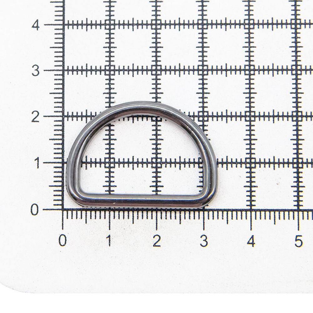Полукольцо литое металл 25.0 мм (in), (внешн. 32х23 мм), 4 шт, цв.оружейн.металл, Prym