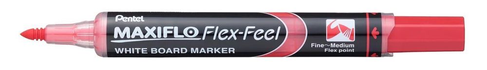 Маркер Pentel Maxiflo 1-5 мм, перо круглое, MWL5SBF-BX красный