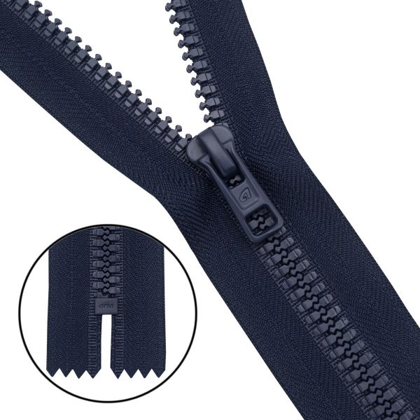 Молния трактор Arta Т6 (6 мм) 1 зам., н/раз., 18 см, (2075), A233 индиго, НОВЫЙ МАТОВЫЙ ЗАМОК, уп.10 штук