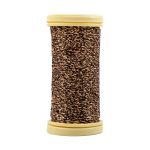 Мулине Gamma металлик M 5 мотков по 50 метров, M-114 черный/под золото, Gamma BRILL