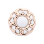 Пуговицы на ножке 28L=18 мм, металл, GD.White (золото-белый), 10 шт, MP13