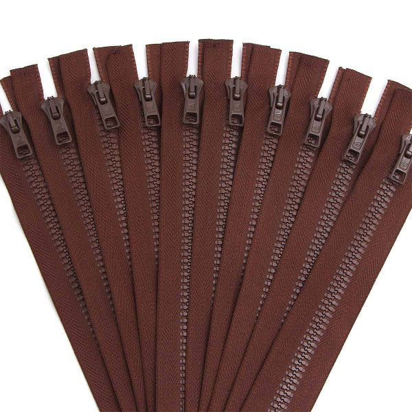 Молния трактор Arta Т6 (6 мм) 1 зам., н/раз., 18 см, цв. 066 св.коричневый, уп.10 шт