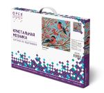 Алмазная (кристальная) мозаика Фрея ALPD-239, на подрамнике Снегири, 30х30 см