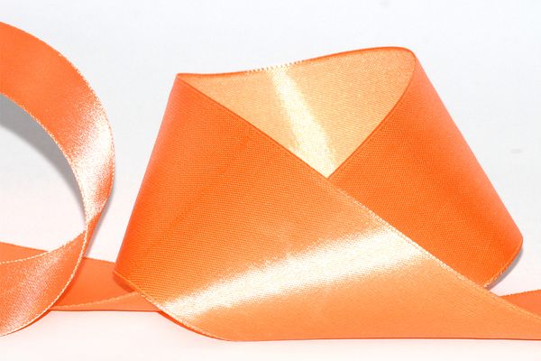 Лента атласная 1-сторонняя 50.0 мм / 33±2 метра, 137 оранжевый, Gamma