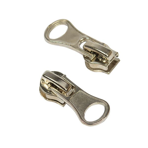 Слайдер (замок) для молнии спираль Т5 (5 мм), цв.никель груша, 500 шт, Mzipp