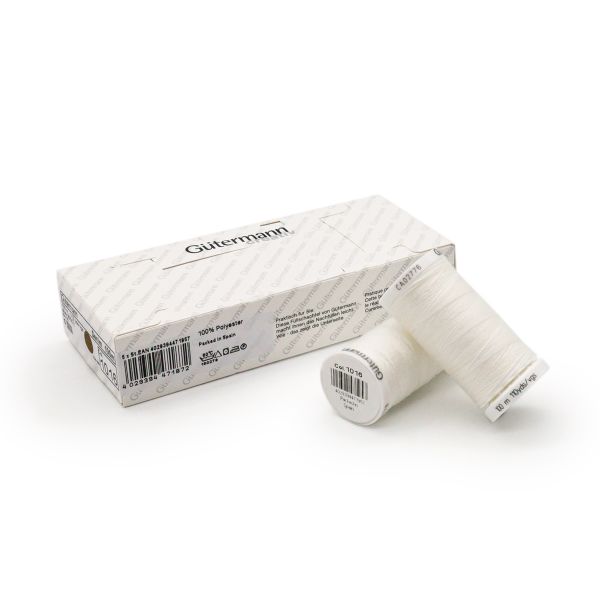 Нитки для джинсовых тканей Gutermann Denim 50, 100м, 1016, 5 катушек