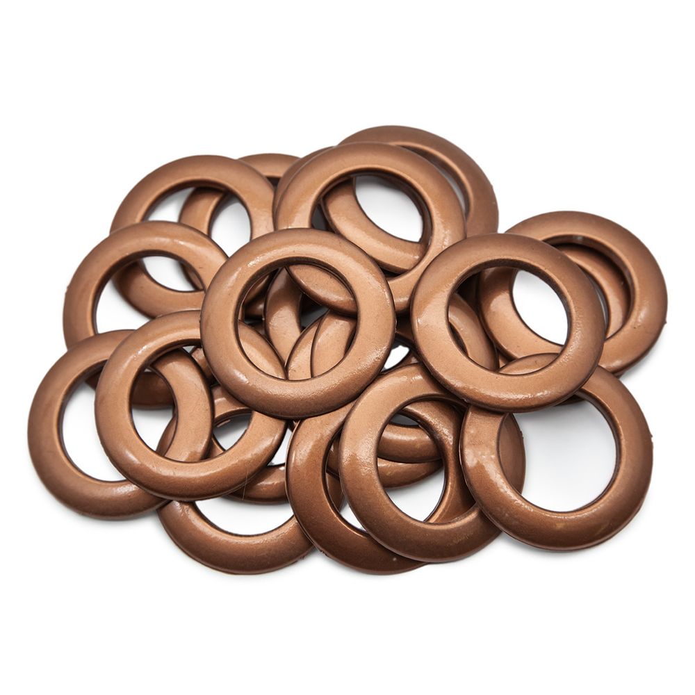 Люверсы шторные ⌀35 мм, терракот металлик, 08, Belladonna, 10 шт